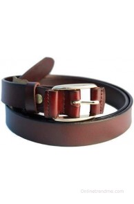 Lion Heart Women, Girls Casual Maroon Genuine Leather Belt(Maroon)
